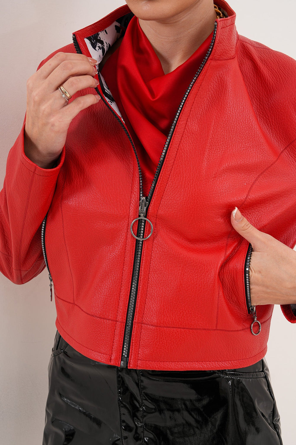 The Elvaris Reversible Red Leather Jacket All New