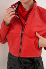 The Elvaris Reversible Red Leather Jacket All New