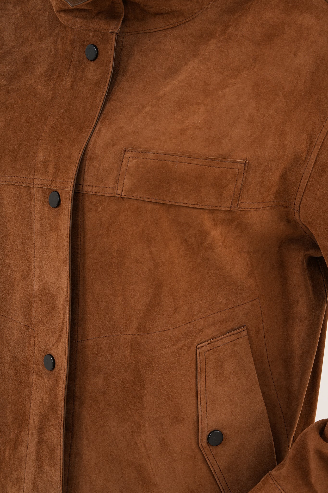 The Ravessa Reversible Brown Suede Leather Jacket All New