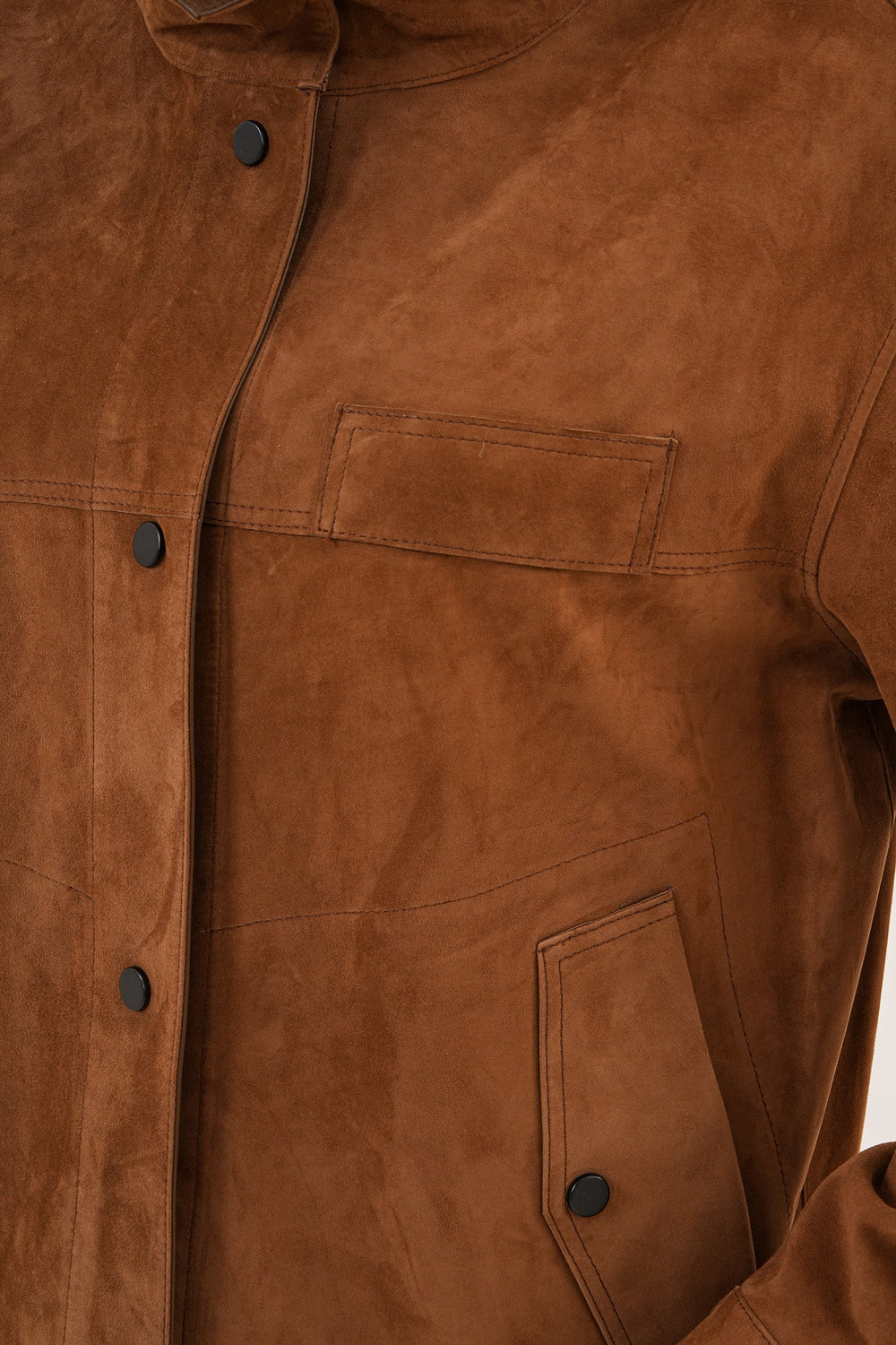 The Ravessa Reversible Brown Suede Leather Jacket All New