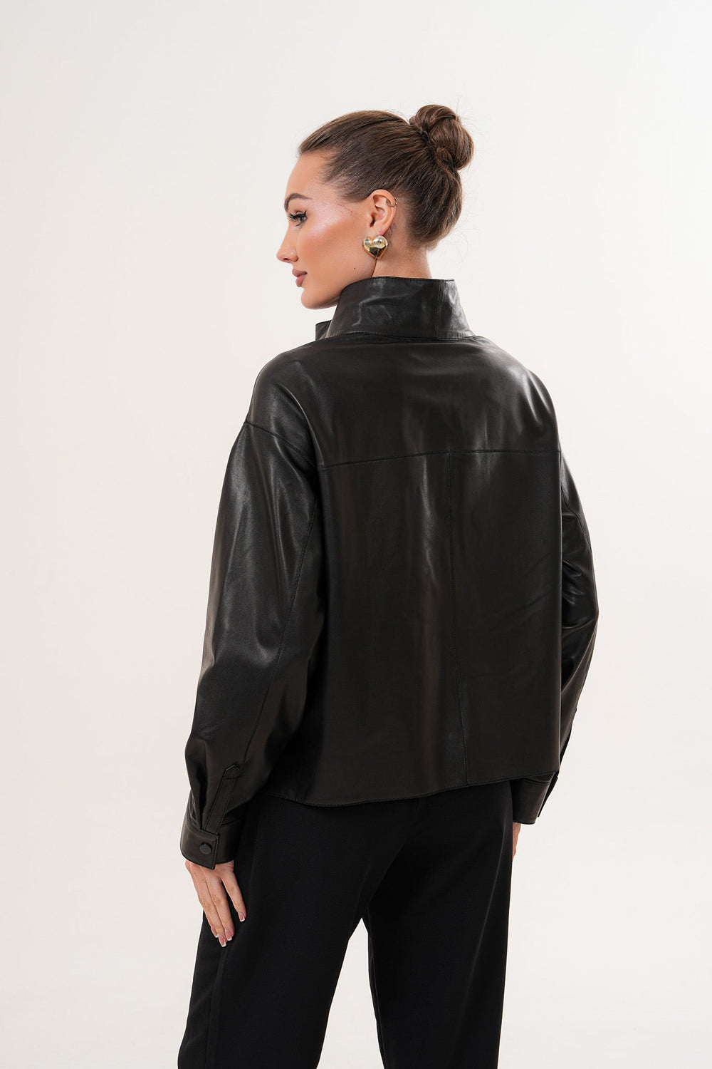 The Ravessa Reversible Black Leather Jacket Universal Fit