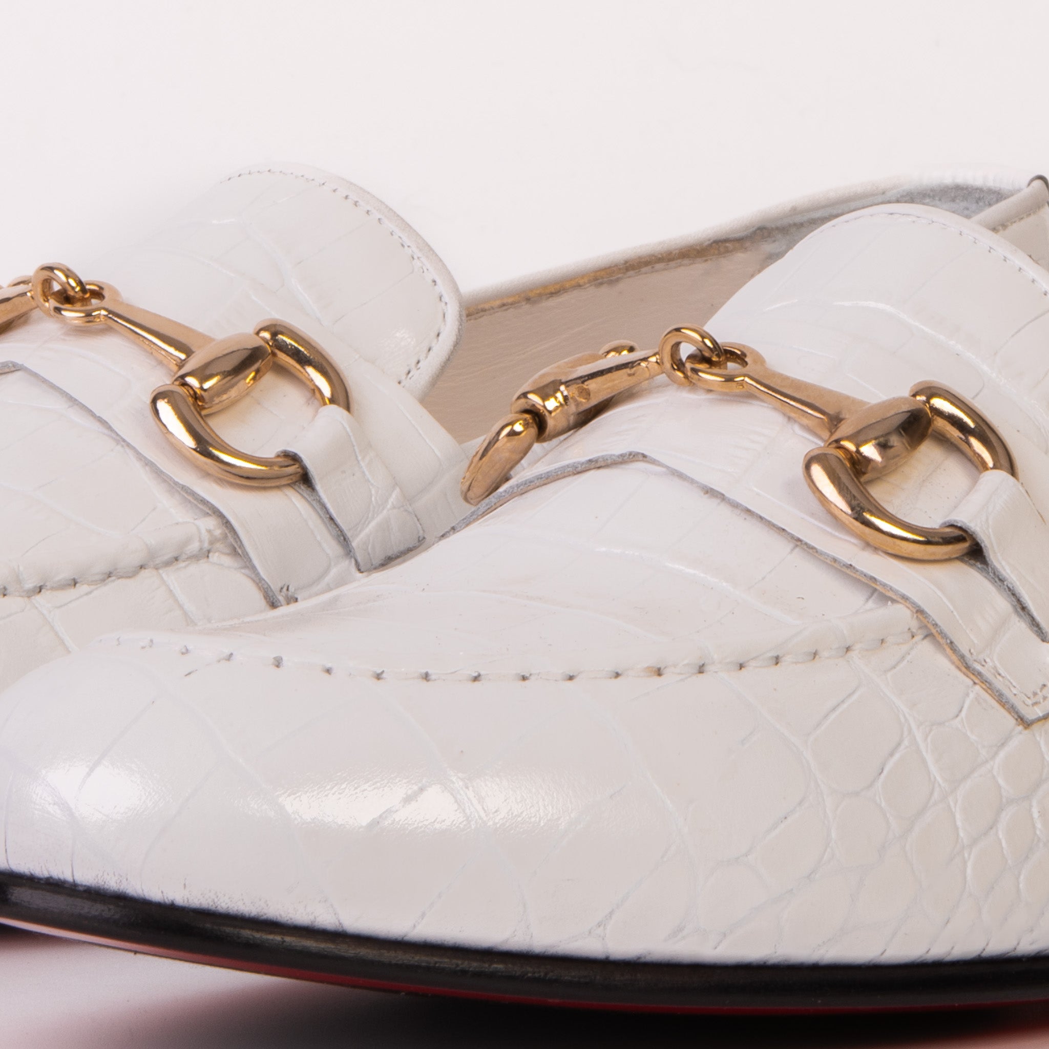 The Monaco White Leather Shoe Bit Loafer All New