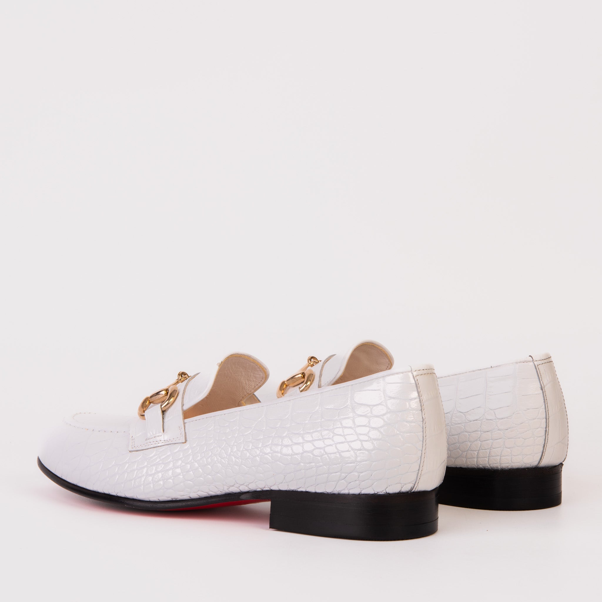 The Monaco White Leather Shoe Bit Loafer All New