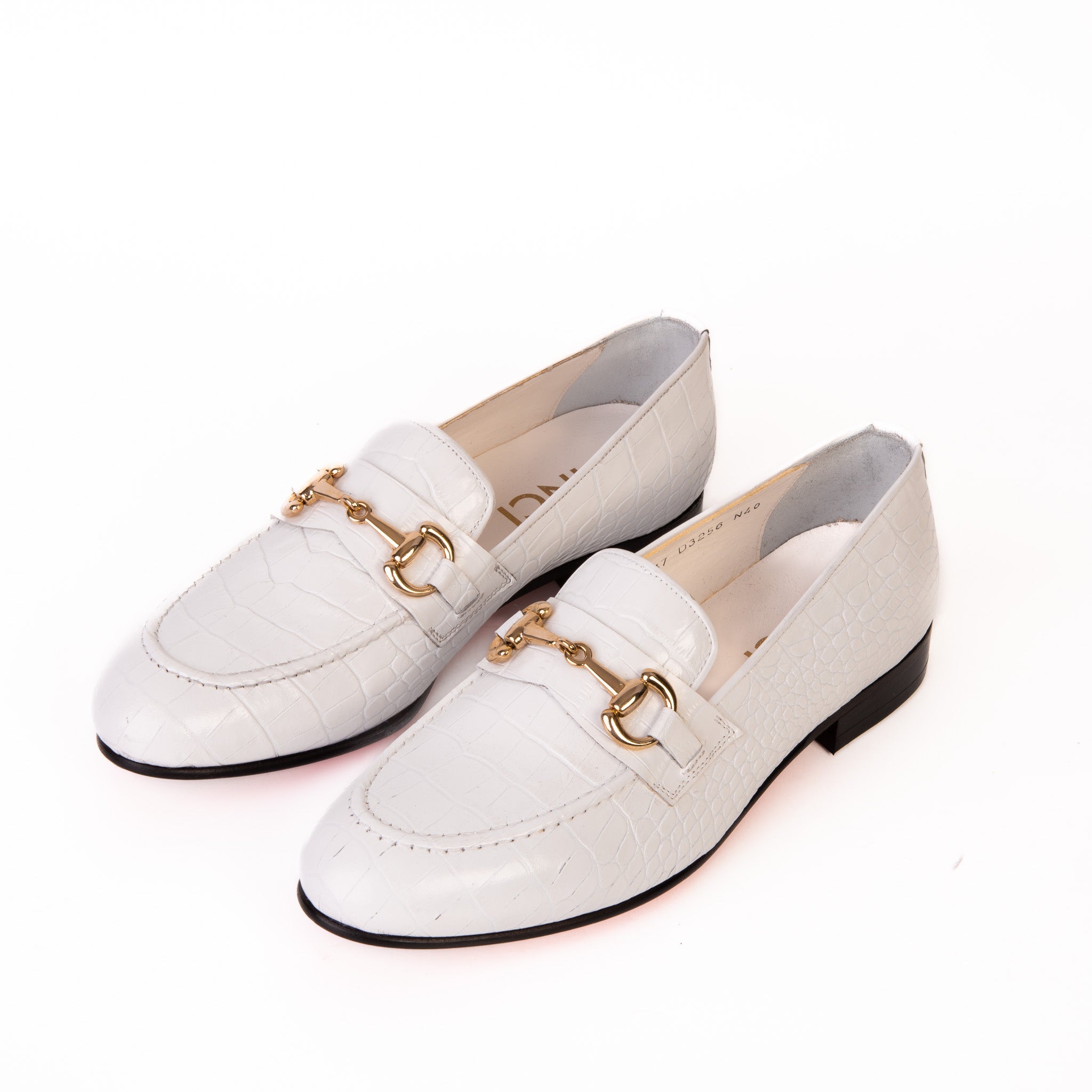 The Monaco White Leather Shoe Bit Loafer All New