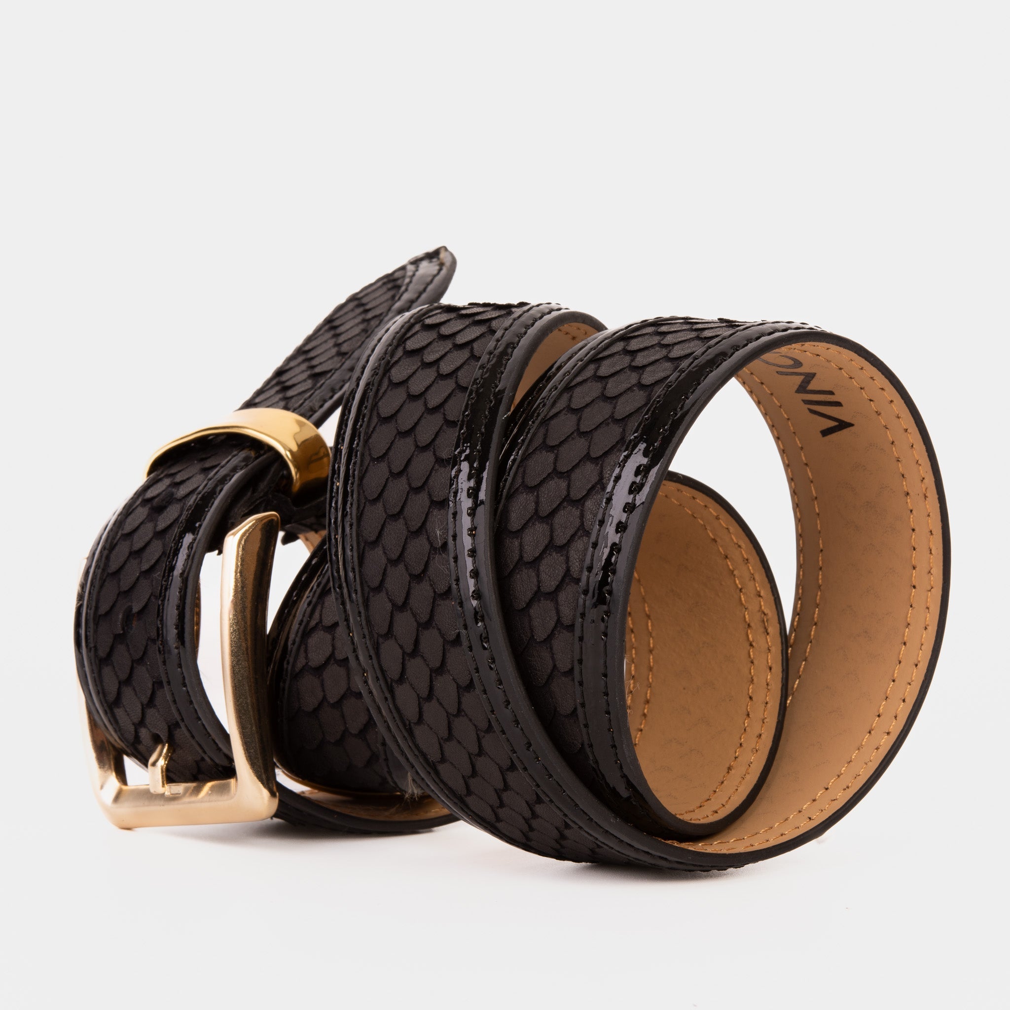The Imperial Black Leather Belt Fine Craftsmanship