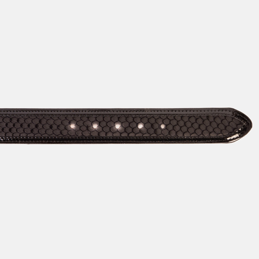 The Imperial Black Leather Belt Fine Craftsmanship