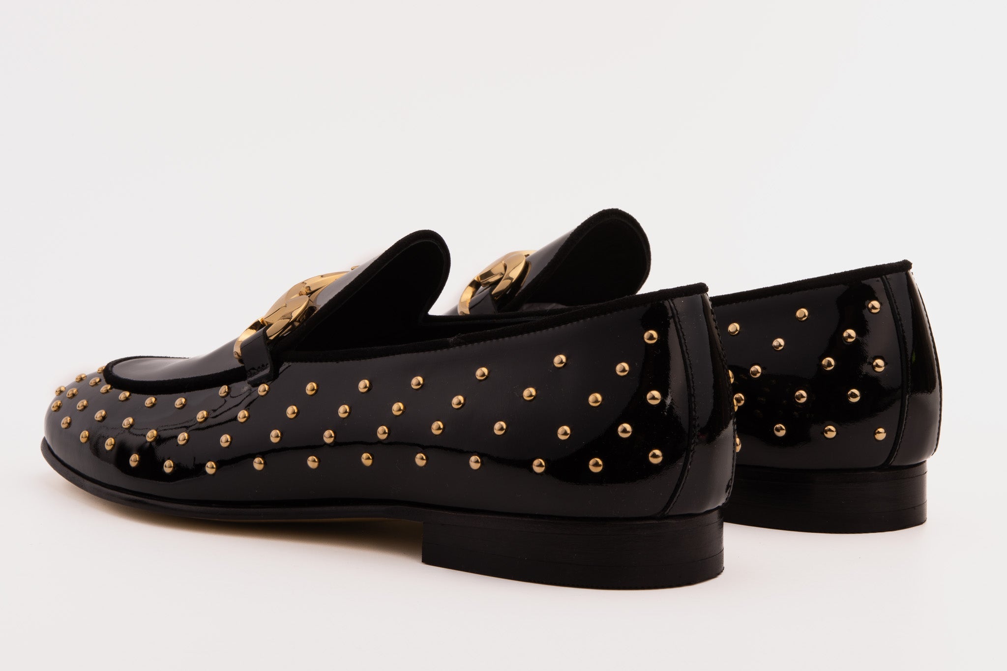 The Jupiter  Shoe Black Spike Leather  Bit Dress Loafer Limited Edition  Shoe Exclusive Style