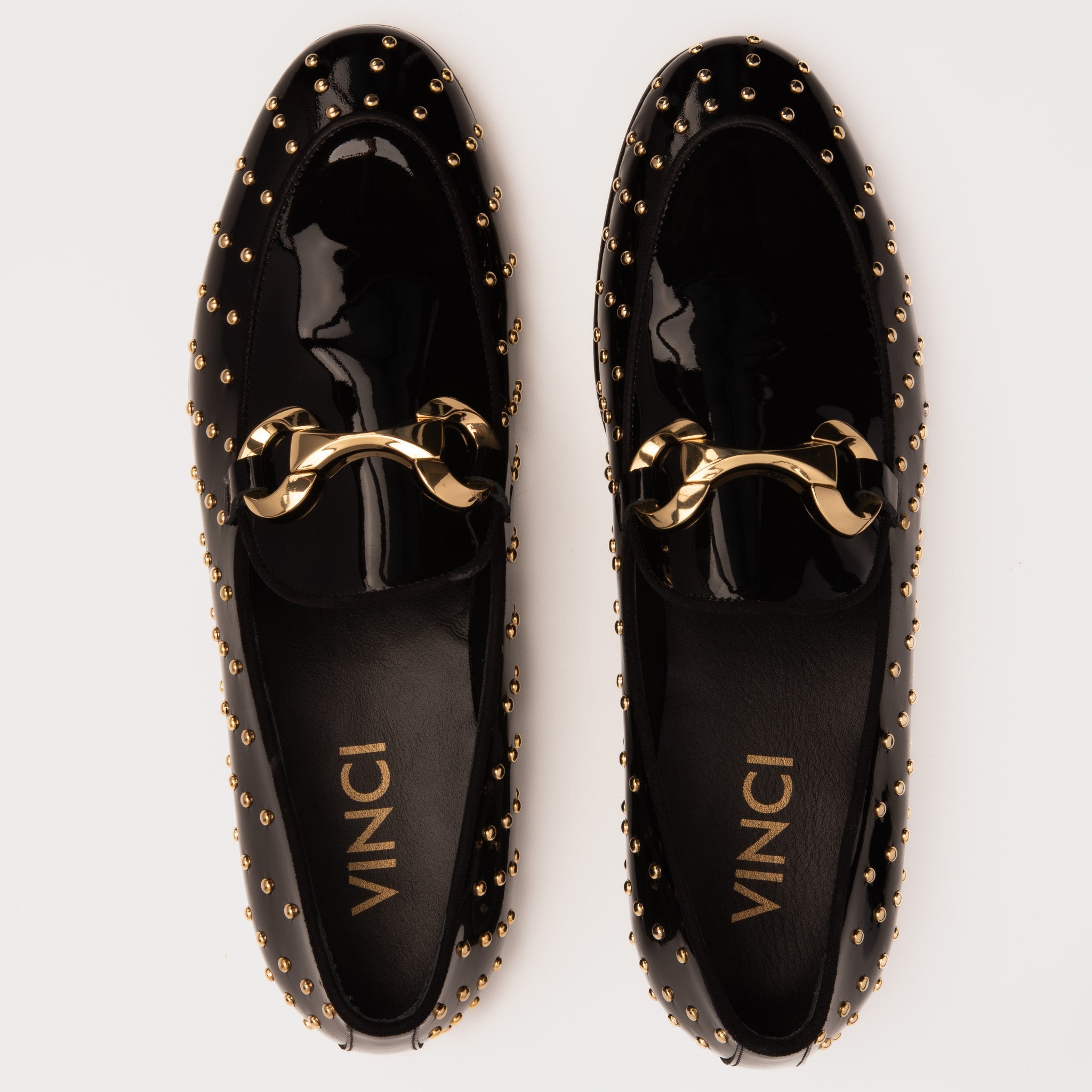 The Jupiter  Shoe Black Spike Leather  Bit Dress Loafer Limited Edition  Shoe Exclusive Style