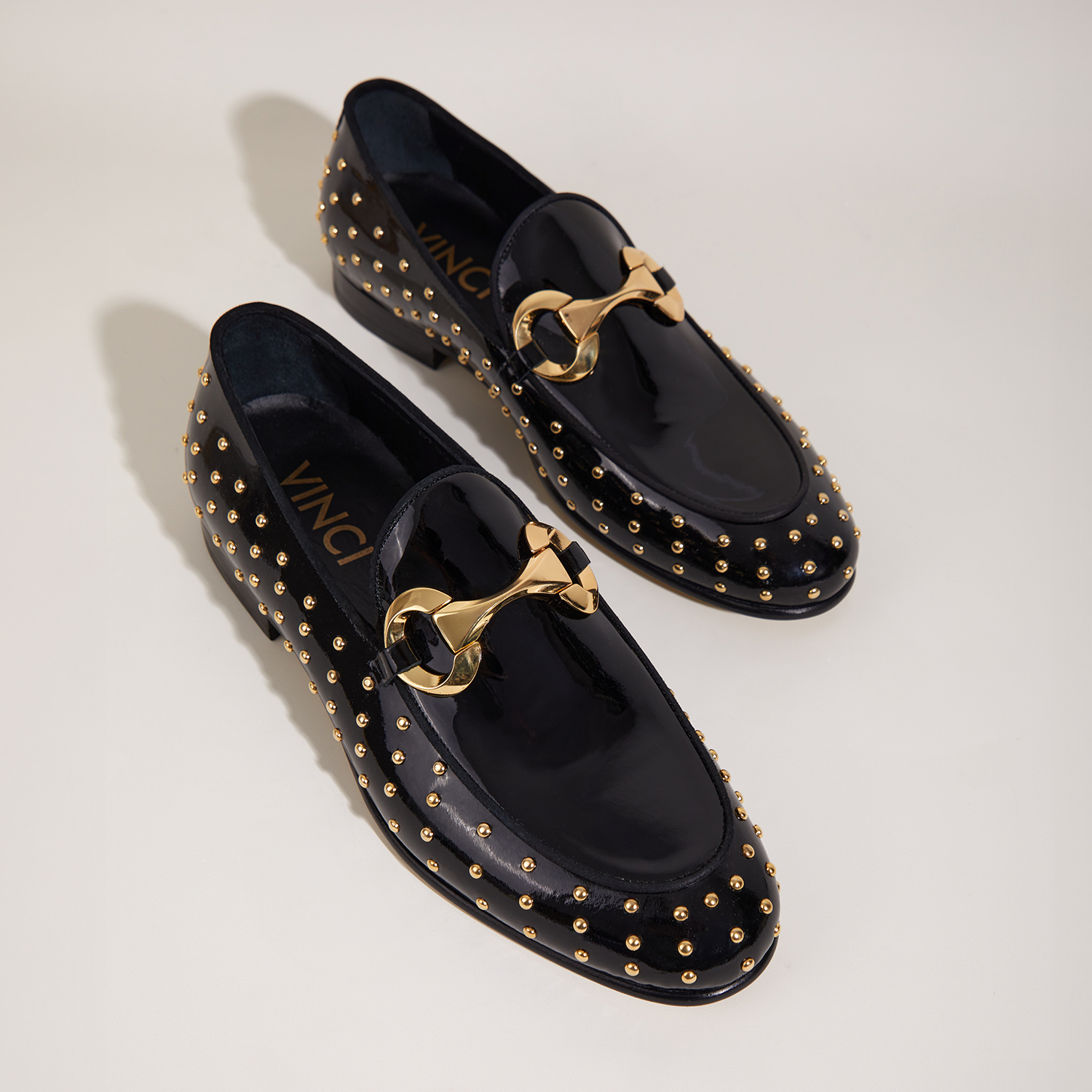 The Jupiter  Shoe Black Spike Leather  Bit Dress Loafer Limited Edition  Shoe Exclusive Style