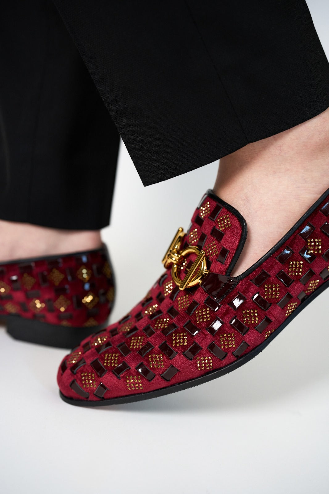 The Vicino Shoe Burgundy Bit Dress Loafer Limited Edition Shoe For Sale