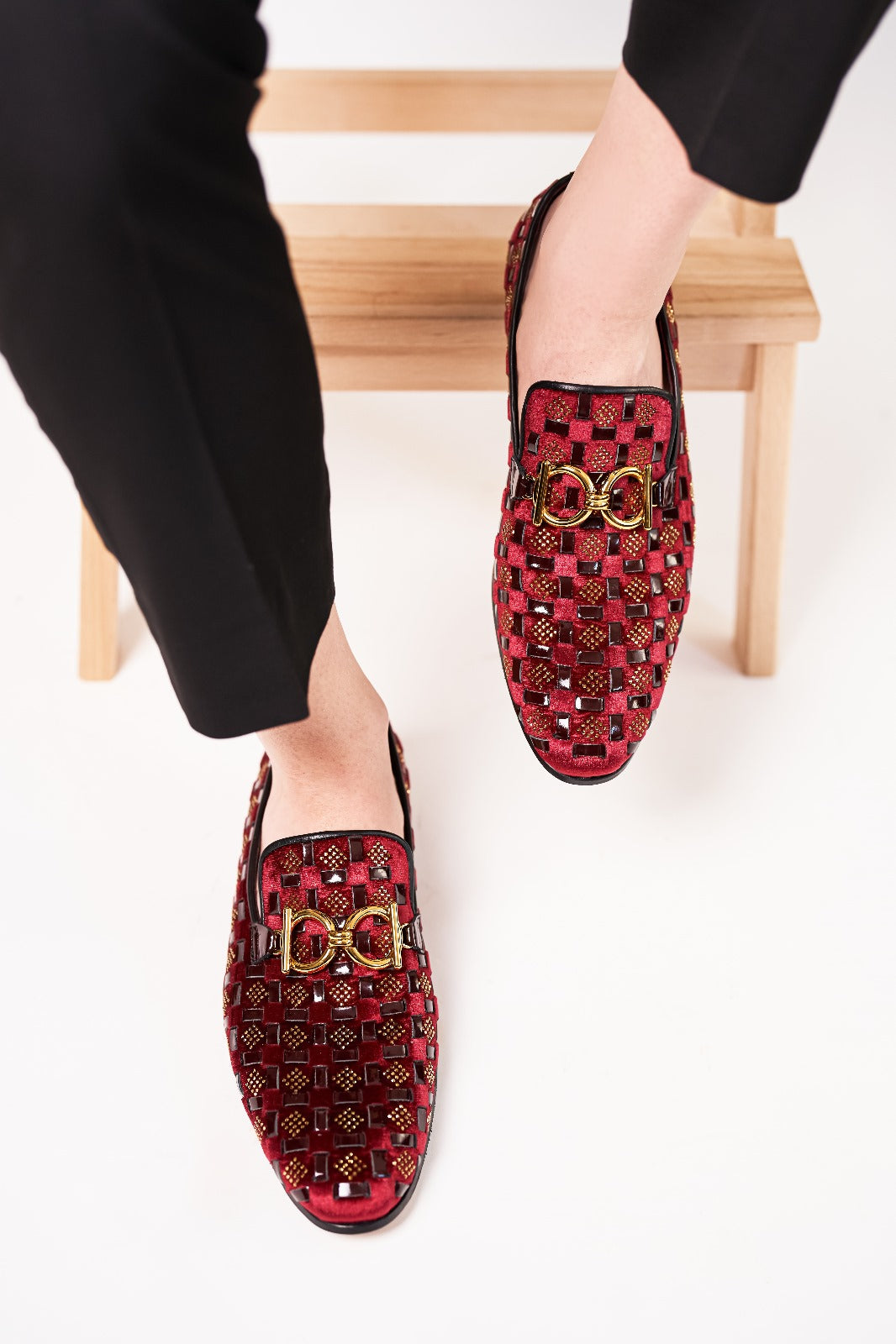 The Vicino Shoe Burgundy Bit Dress Loafer Limited Edition Shoe For Sale