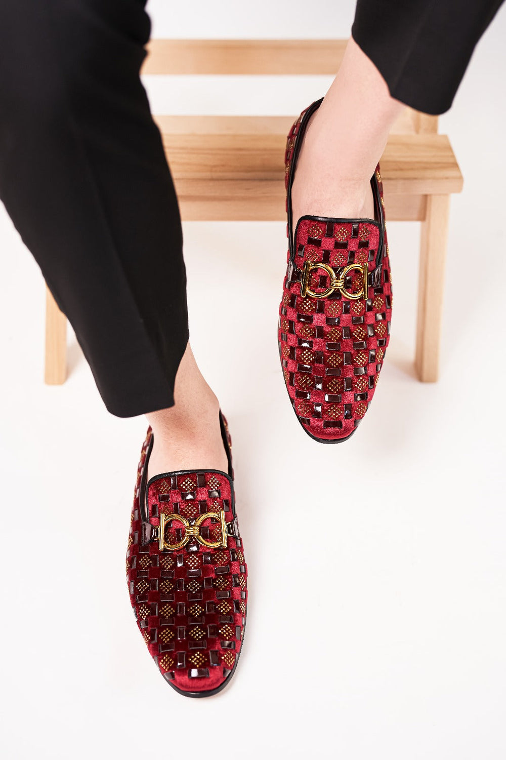 The Vicino Shoe Burgundy Bit Dress Loafer Limited Edition Shoe For Sale
