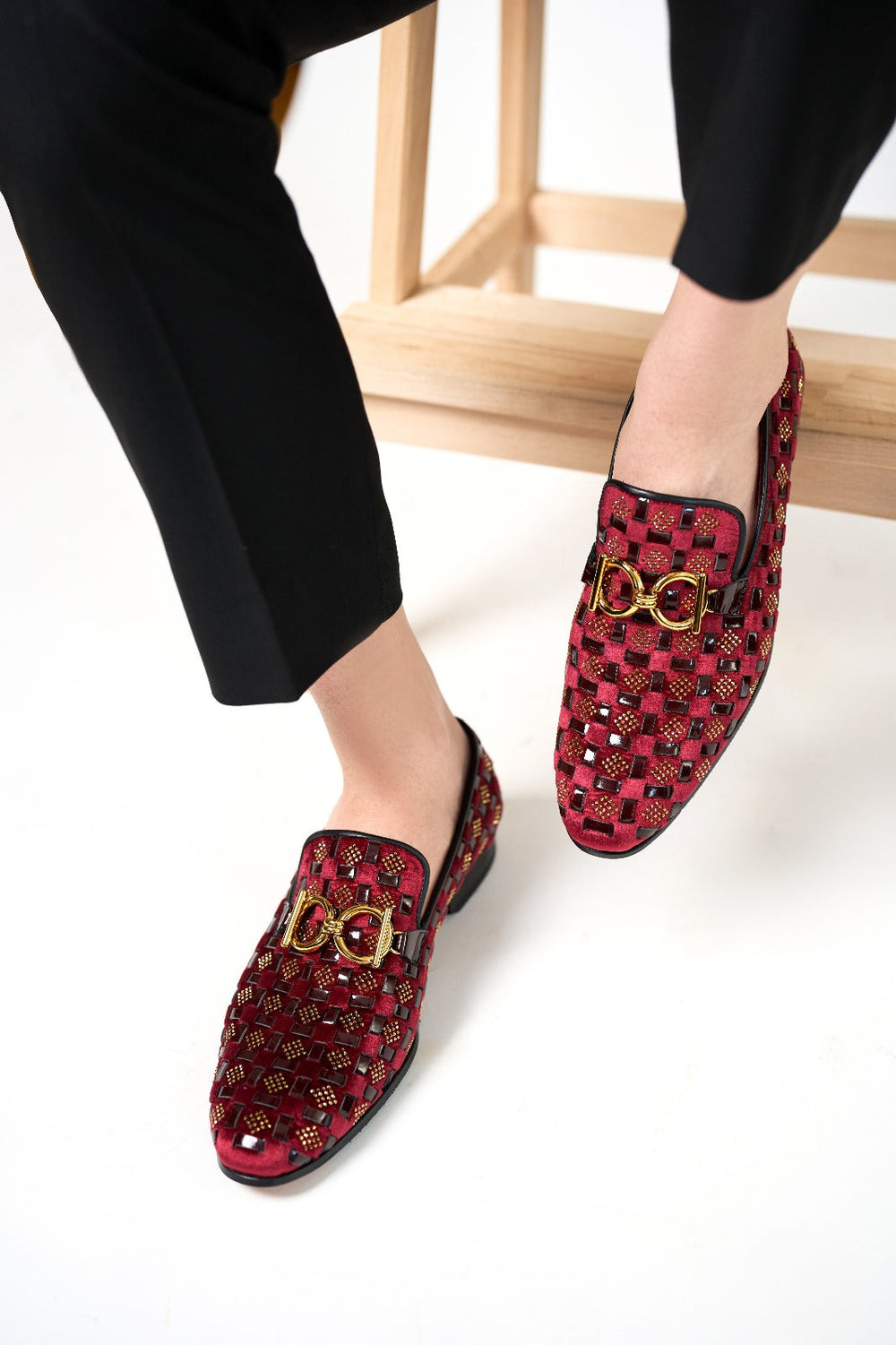The Vicino Shoe Burgundy Bit Dress Loafer Limited Edition Shoe For Sale