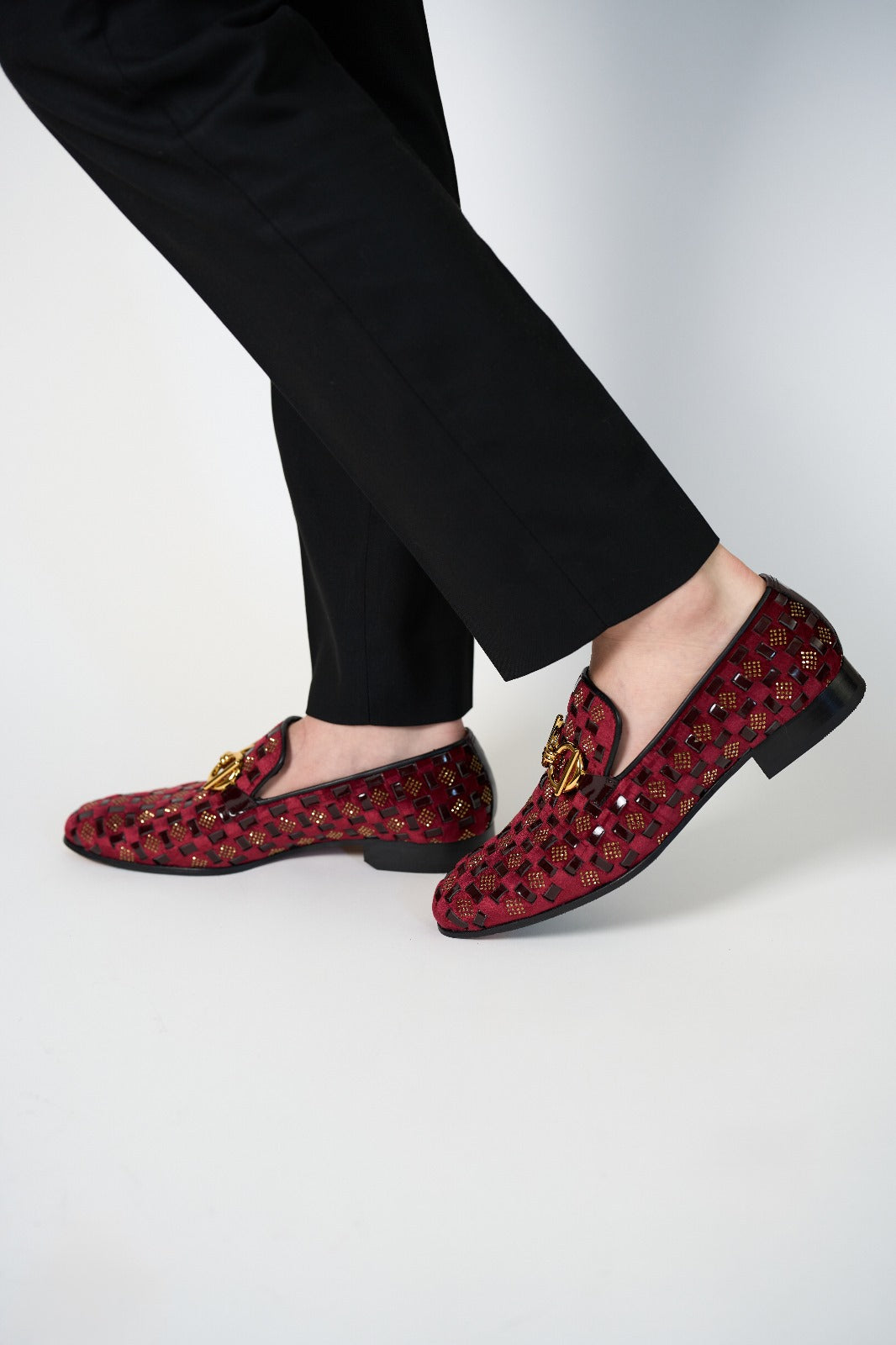 The Vicino Shoe Burgundy Bit Dress Loafer Limited Edition Shoe For Sale