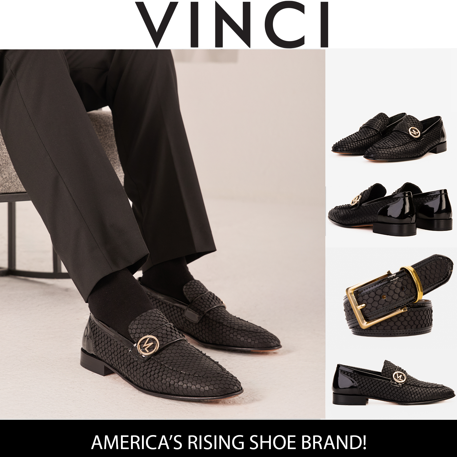 The Monarch Black Leather Dress Shoe All New