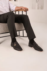The Monarch Black Leather Dress Shoe All New
