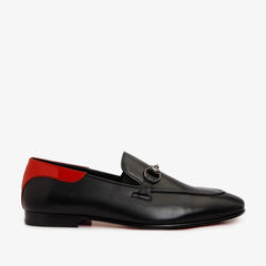 The Maratea Black Leather shoe Bit Loafer  Shoe Universal Fit