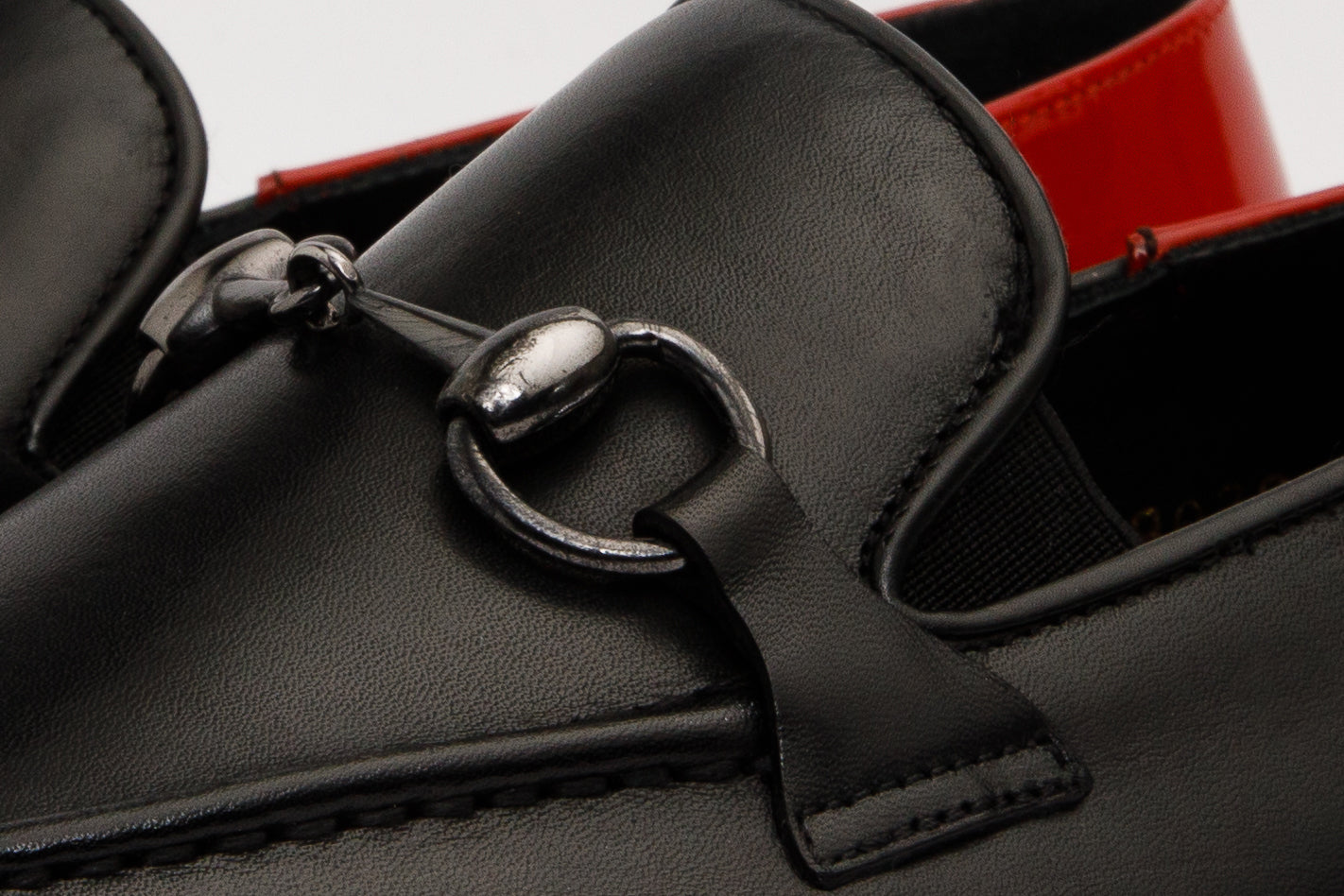 The Maratea Black Leather shoe Bit Loafer  Shoe Universal Fit