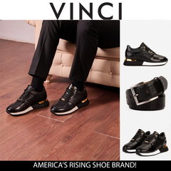 The Empire Black Leather Sneaker Fine Craftsmanship