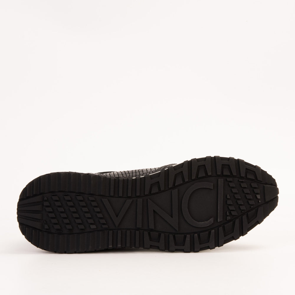 The Empire Black Leather Sneaker Fine Craftsmanship