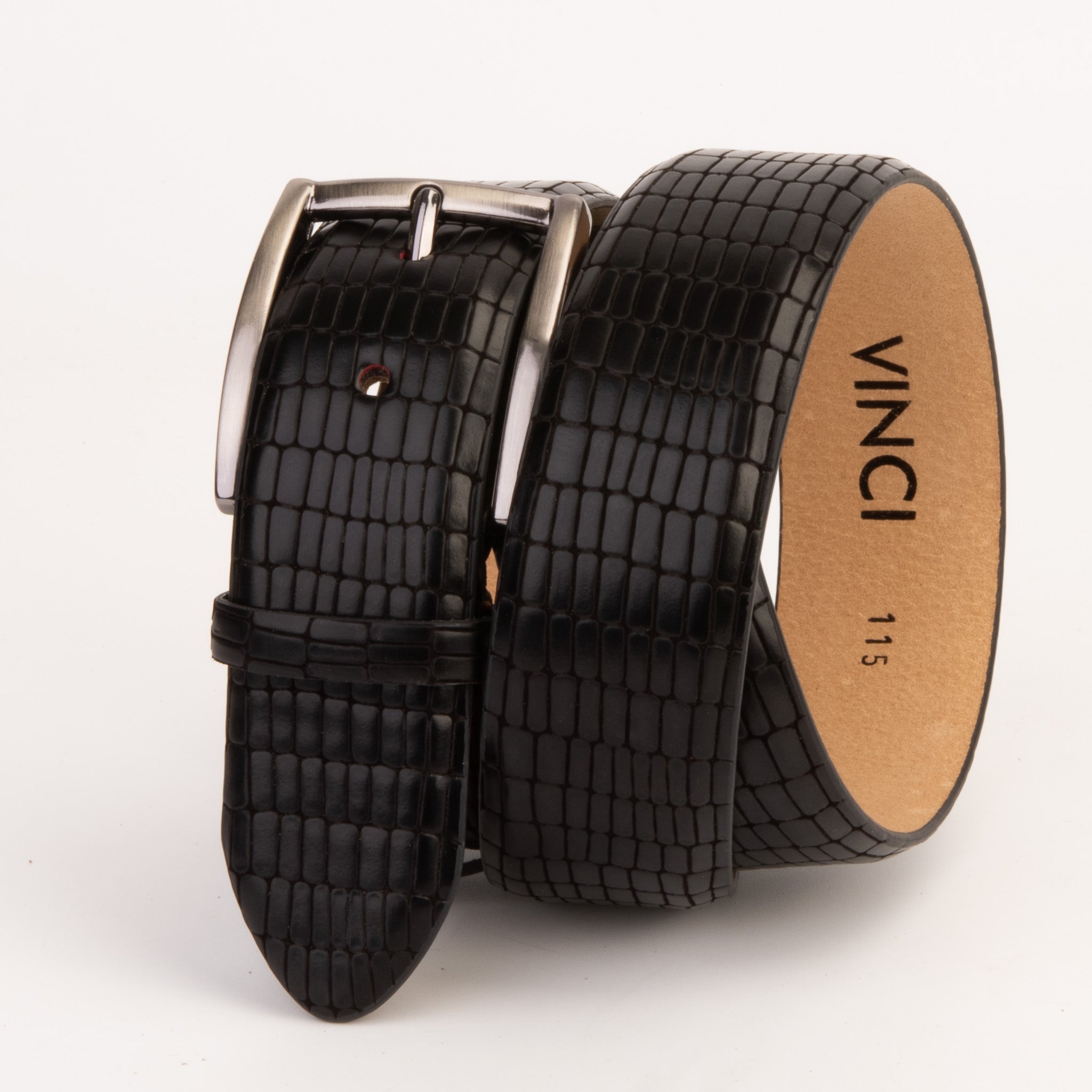 The Empire Black Leather Belt Exclusive Style