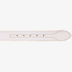 The Lexington White Leather Belt For Sale