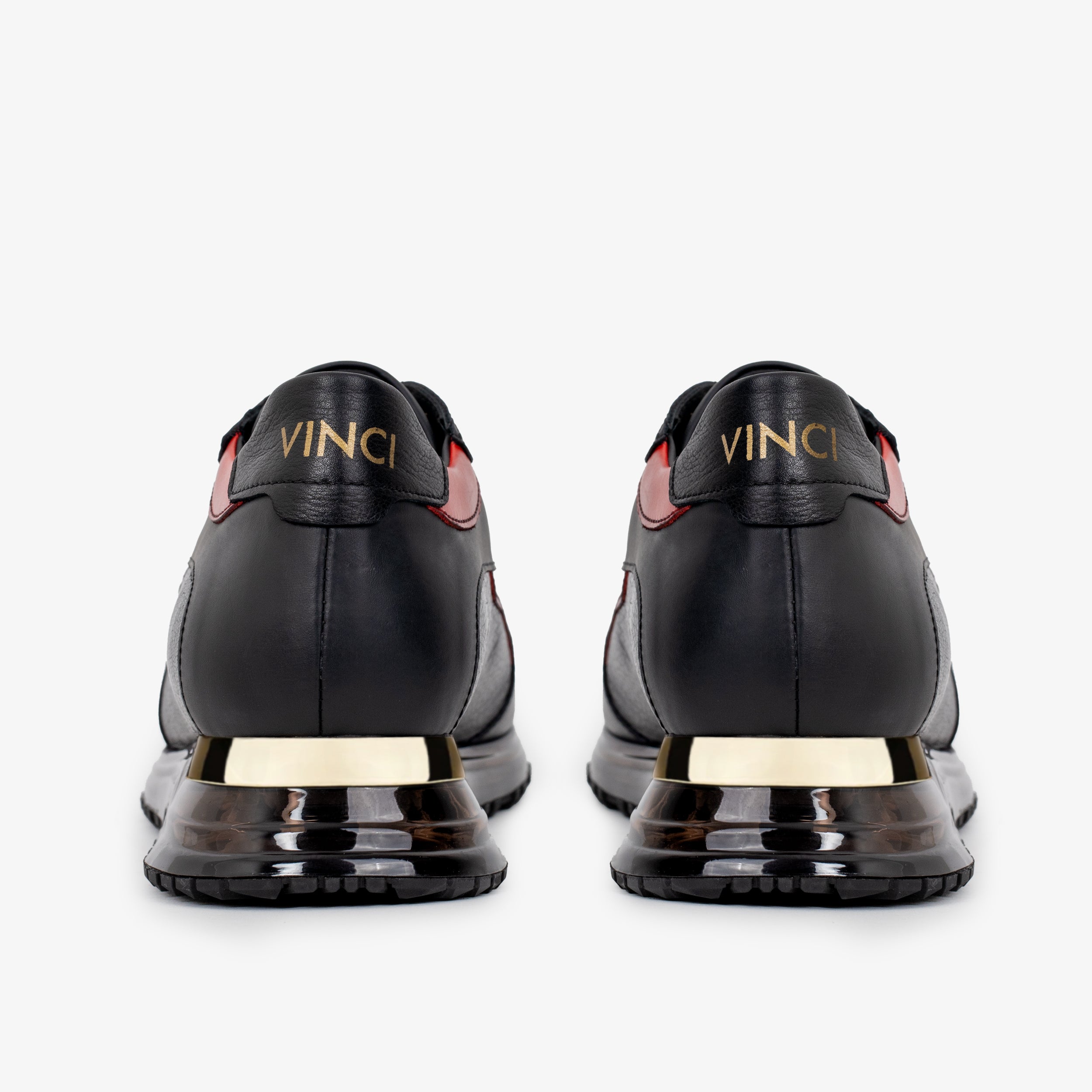 The Arda Black Red Leather Sneaker All New