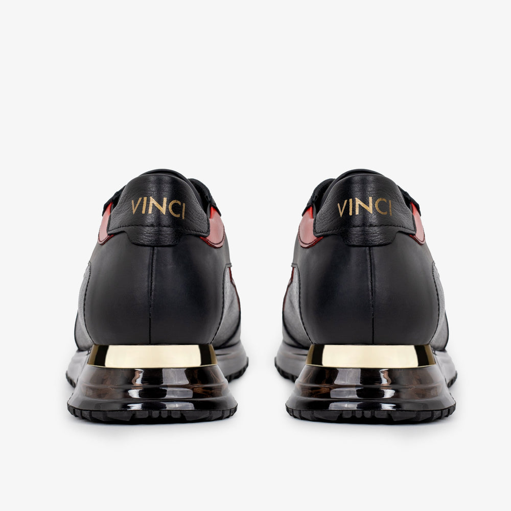 The Arda Black Red Leather Sneaker All New