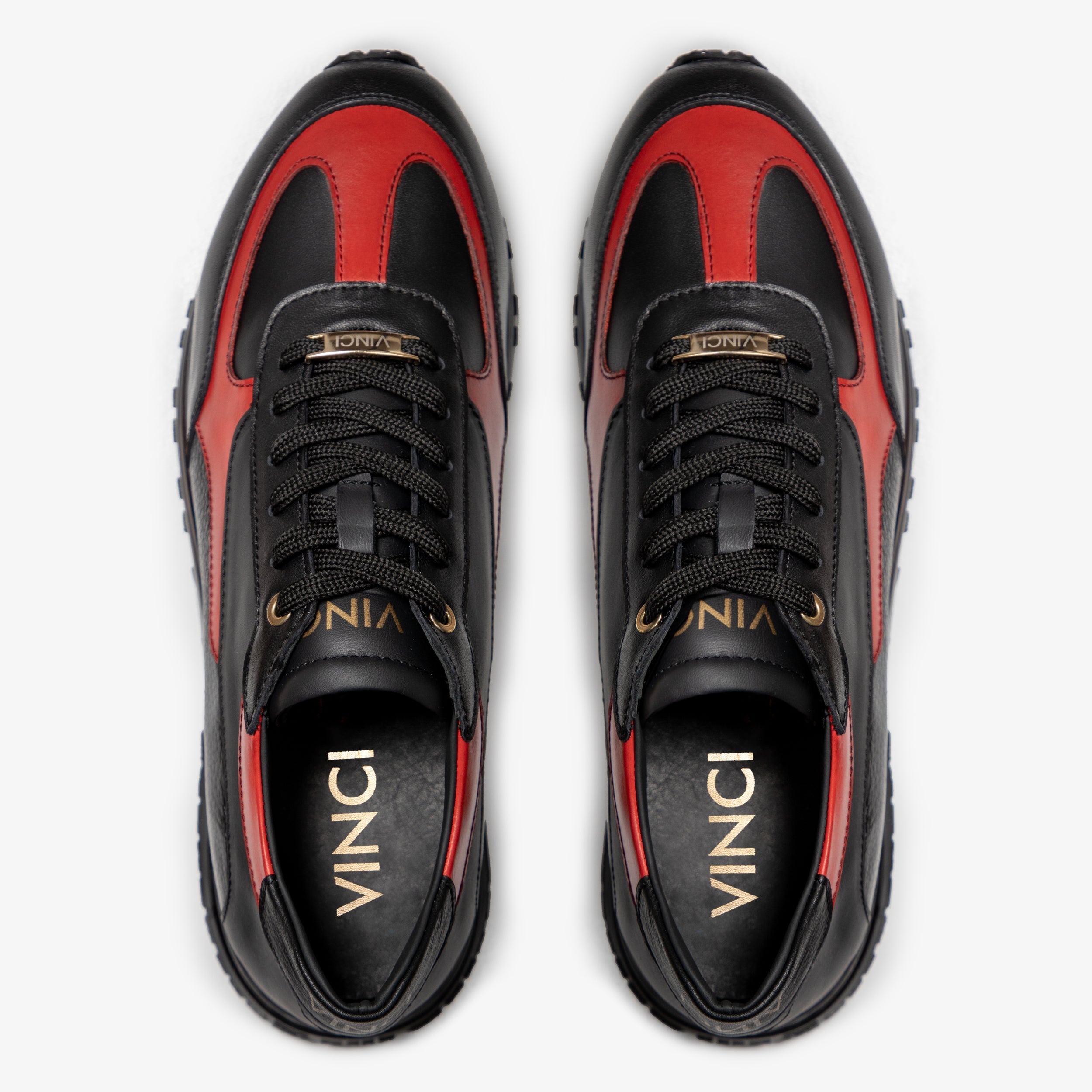 The Arda Black Red Leather Sneaker All New