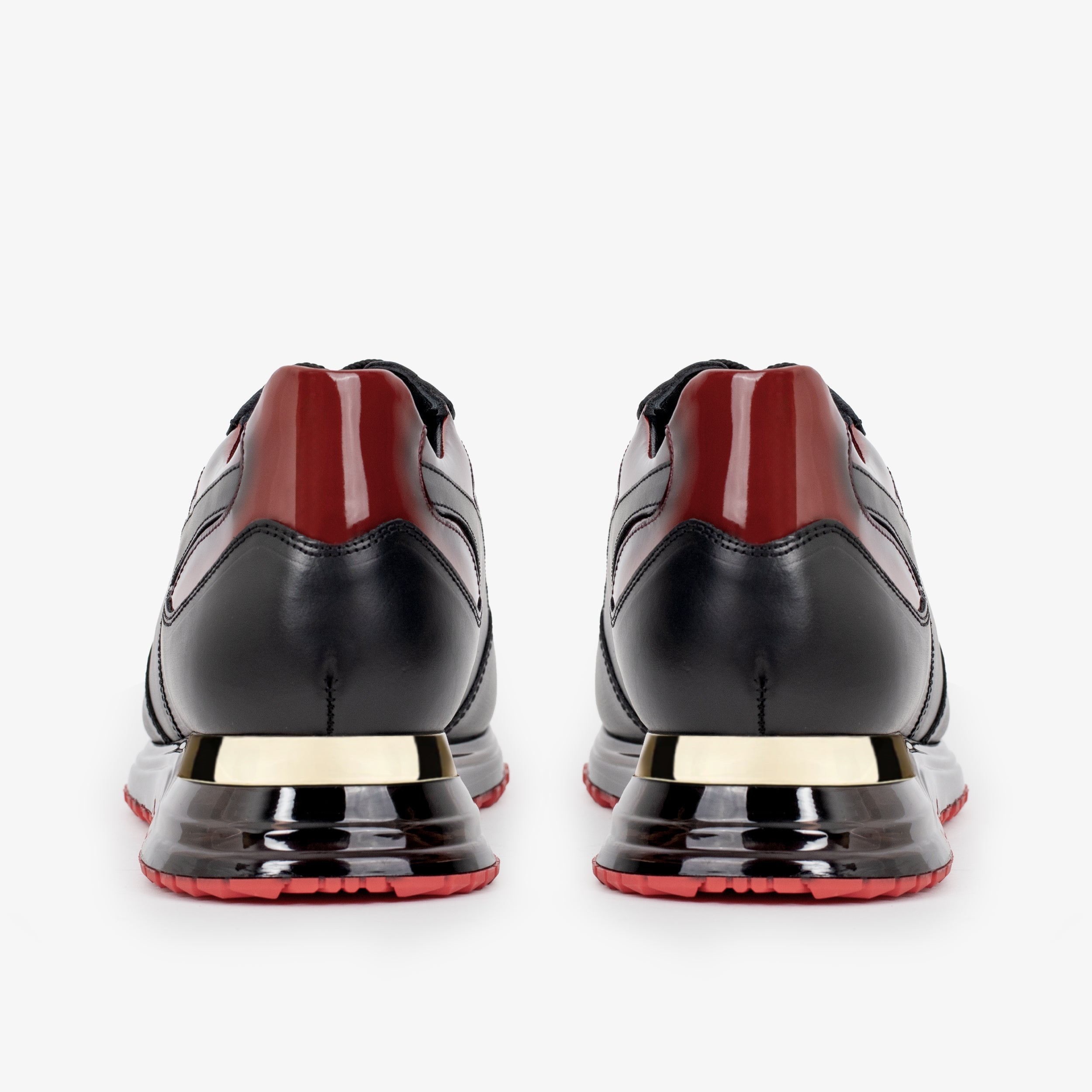 The Rialto Black Red Patent Leather Sneaker For Sale