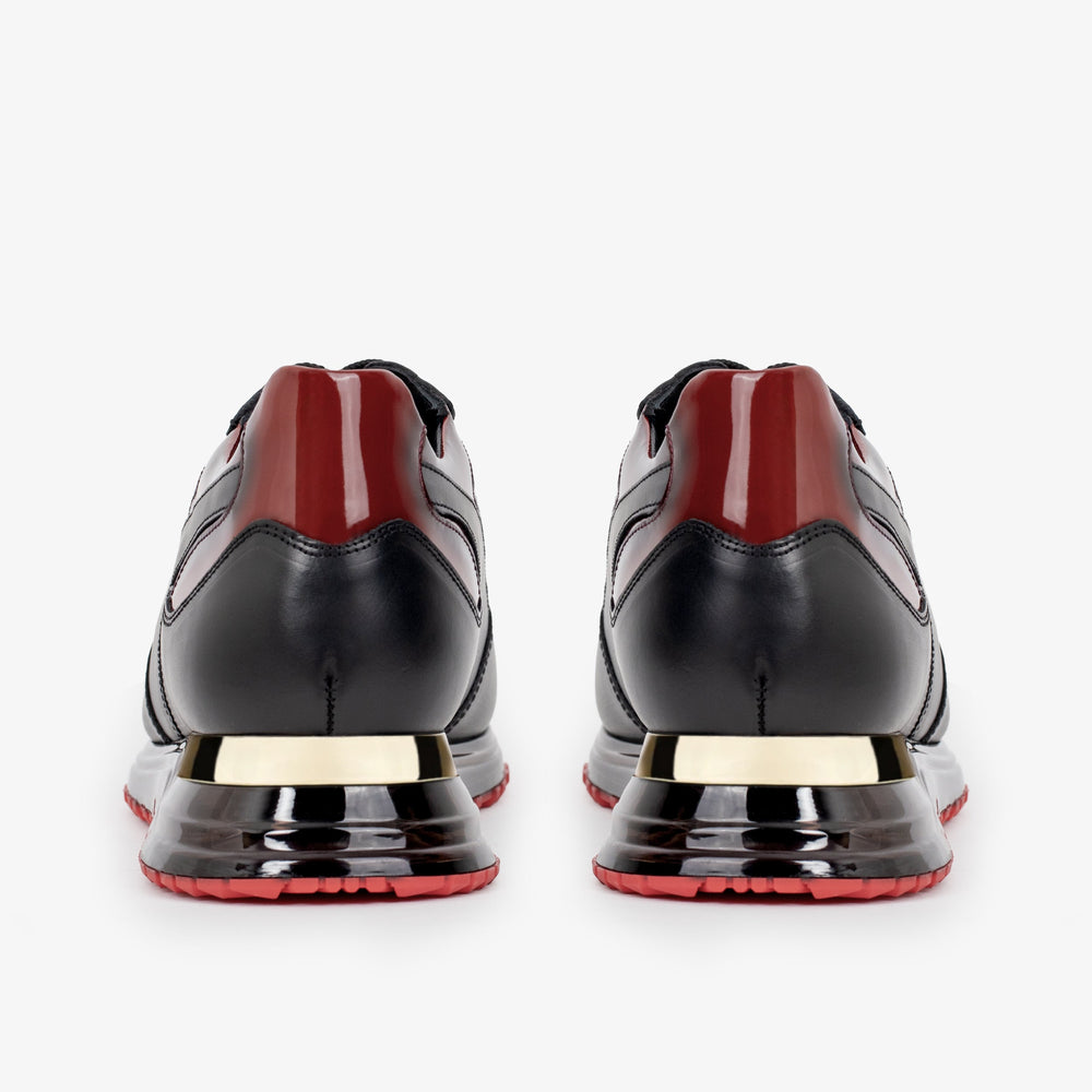 The Rialto Black Red Patent Leather Sneaker For Sale