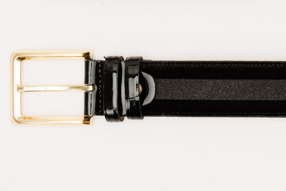 The Pontalto Black Leather Belt Universal Fit