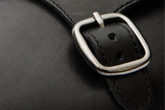 Preston Black Leather Suede Double Monk Strap Ankle Boot On Sale