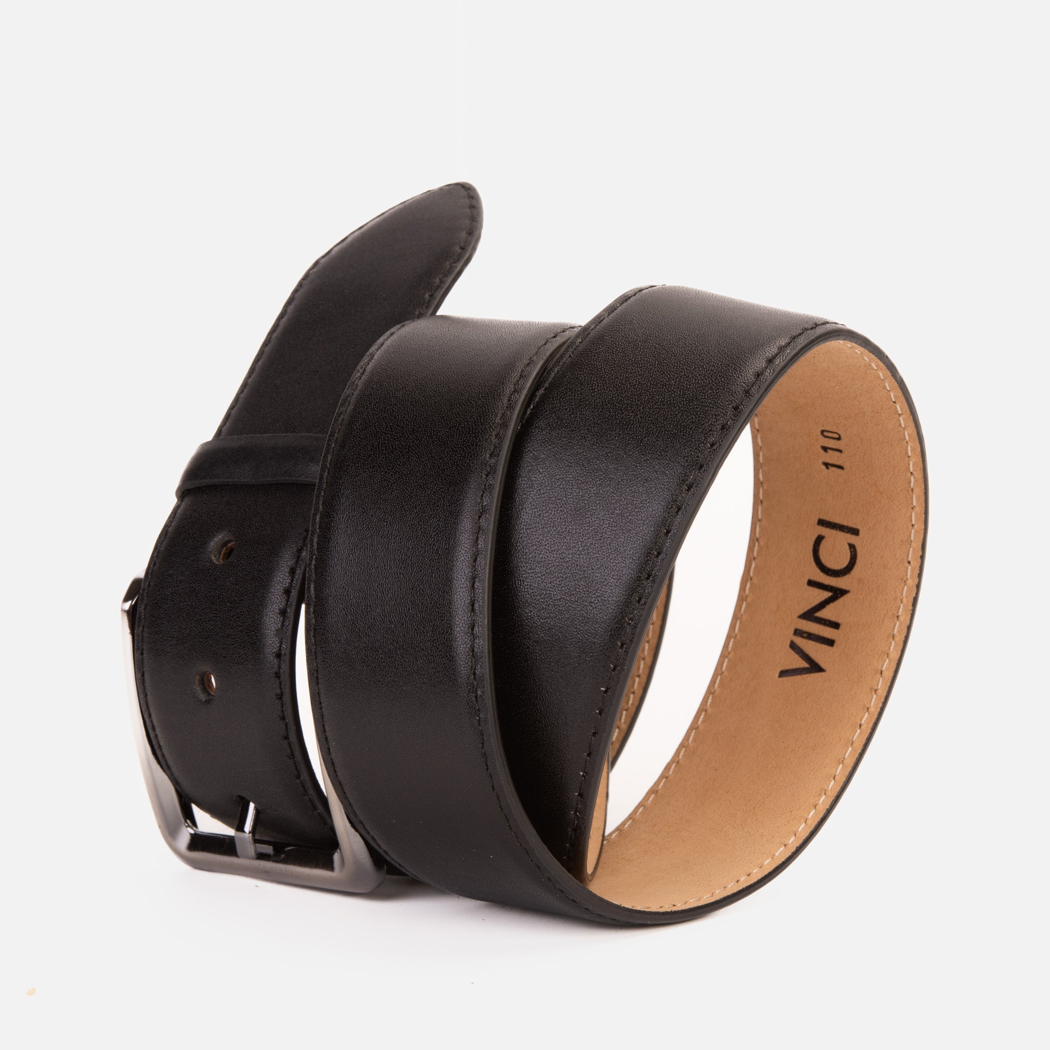 The Bogota Black Calfskin Belt For Sale