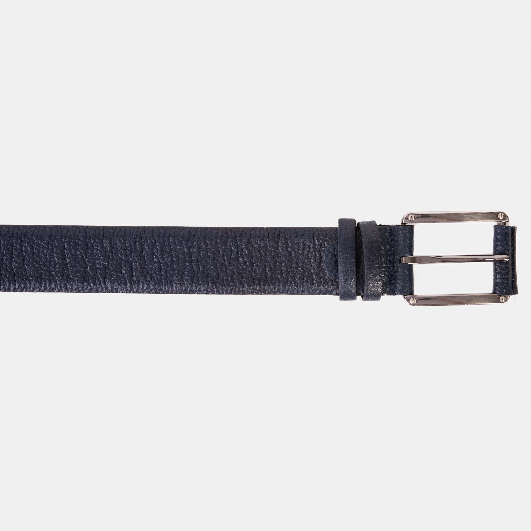 The Draco Navy Calfskin Belt For Sale