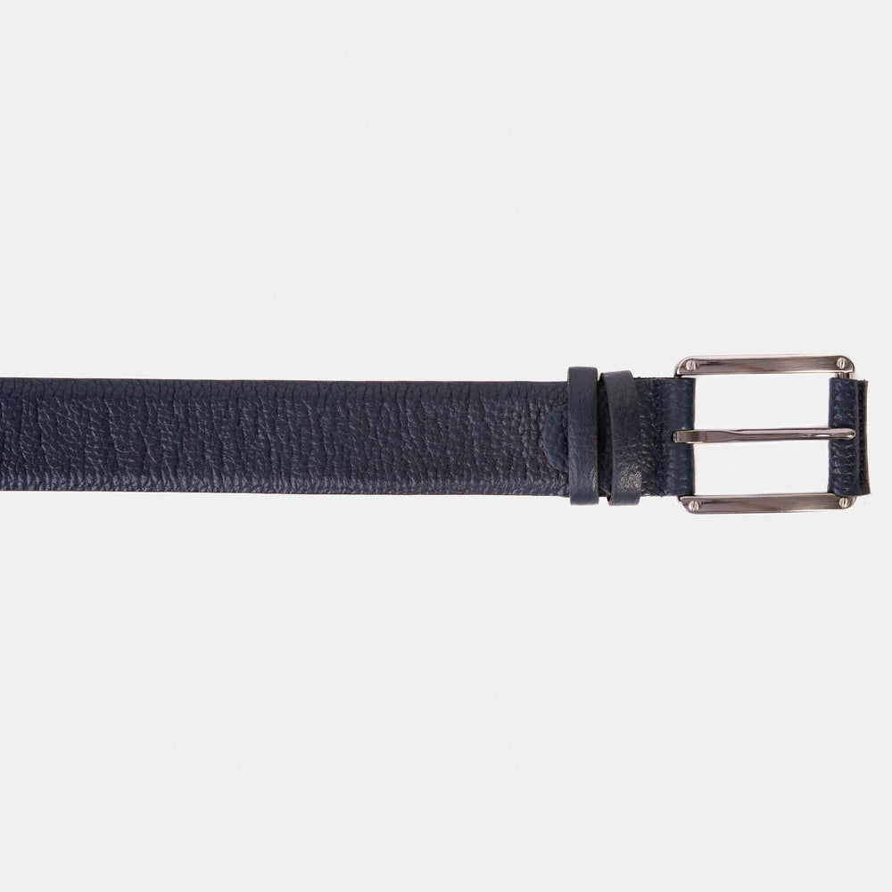 The Draco Navy Calfskin Belt For Sale