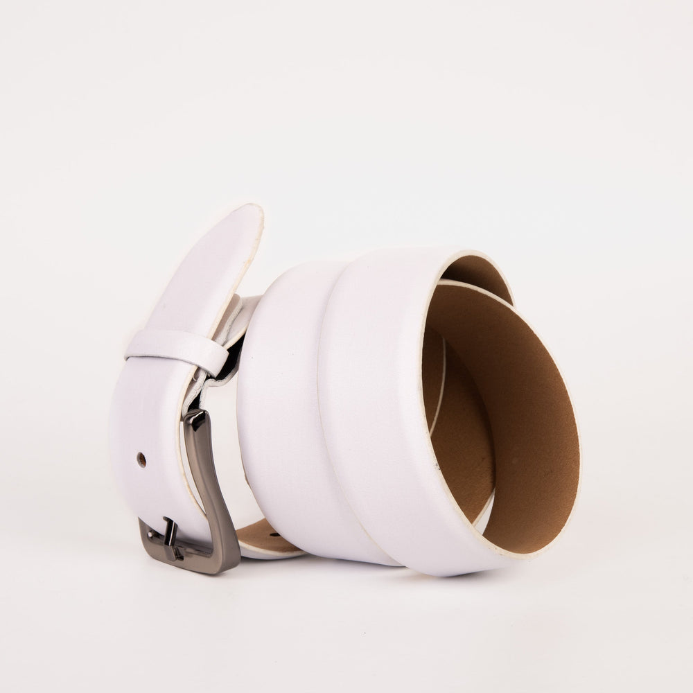 The Urgup White Calfskin Belt Fine Craftsmanship