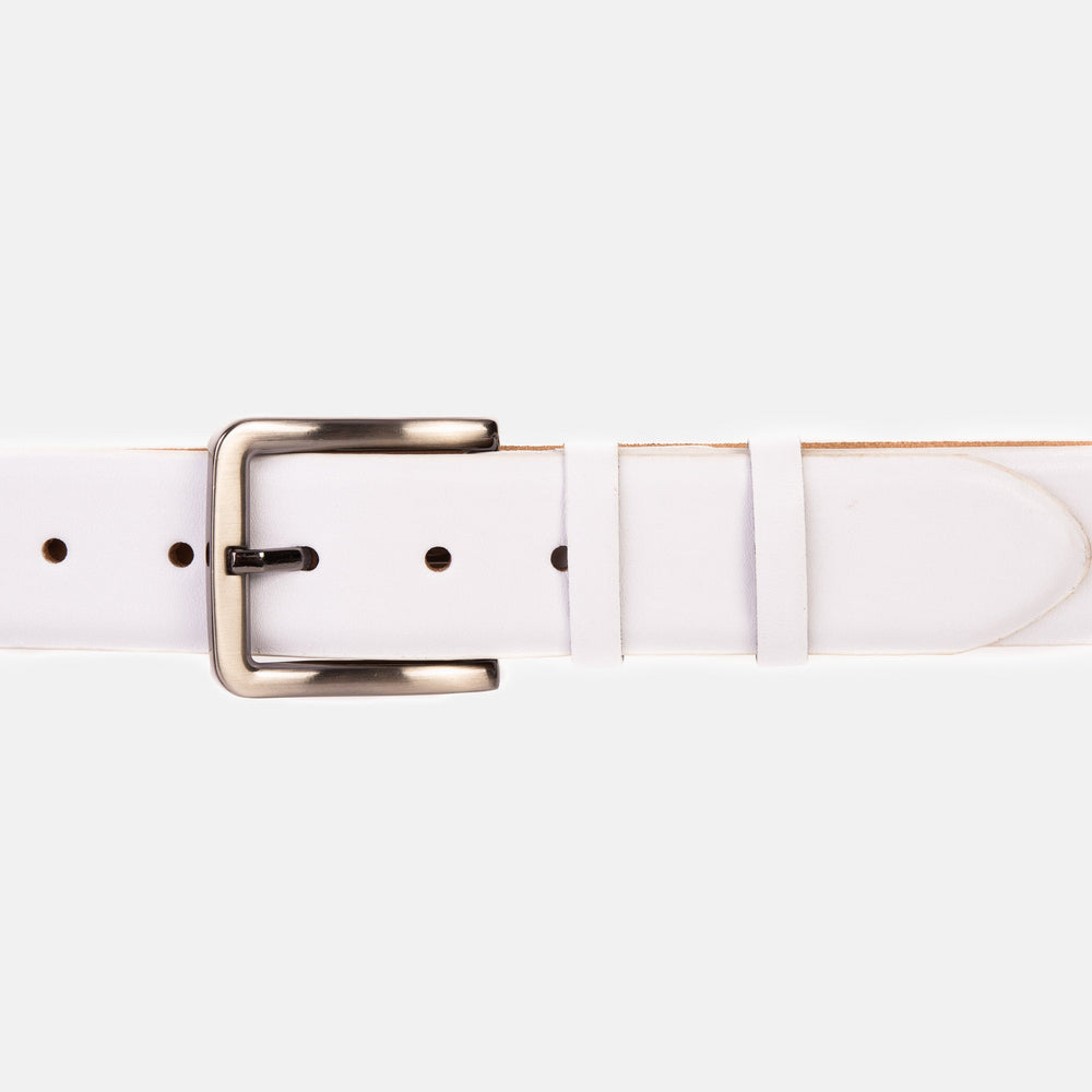 The Urgup White Calfskin Belt Fine Craftsmanship