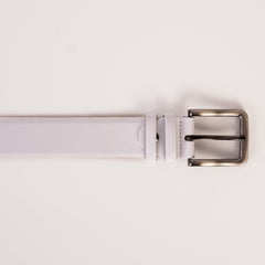 The Urgup White Calfskin Belt Fine Craftsmanship