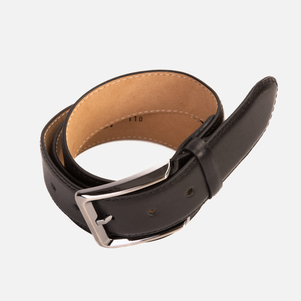 The Torino Black Calfskin Belt Exclusive Style