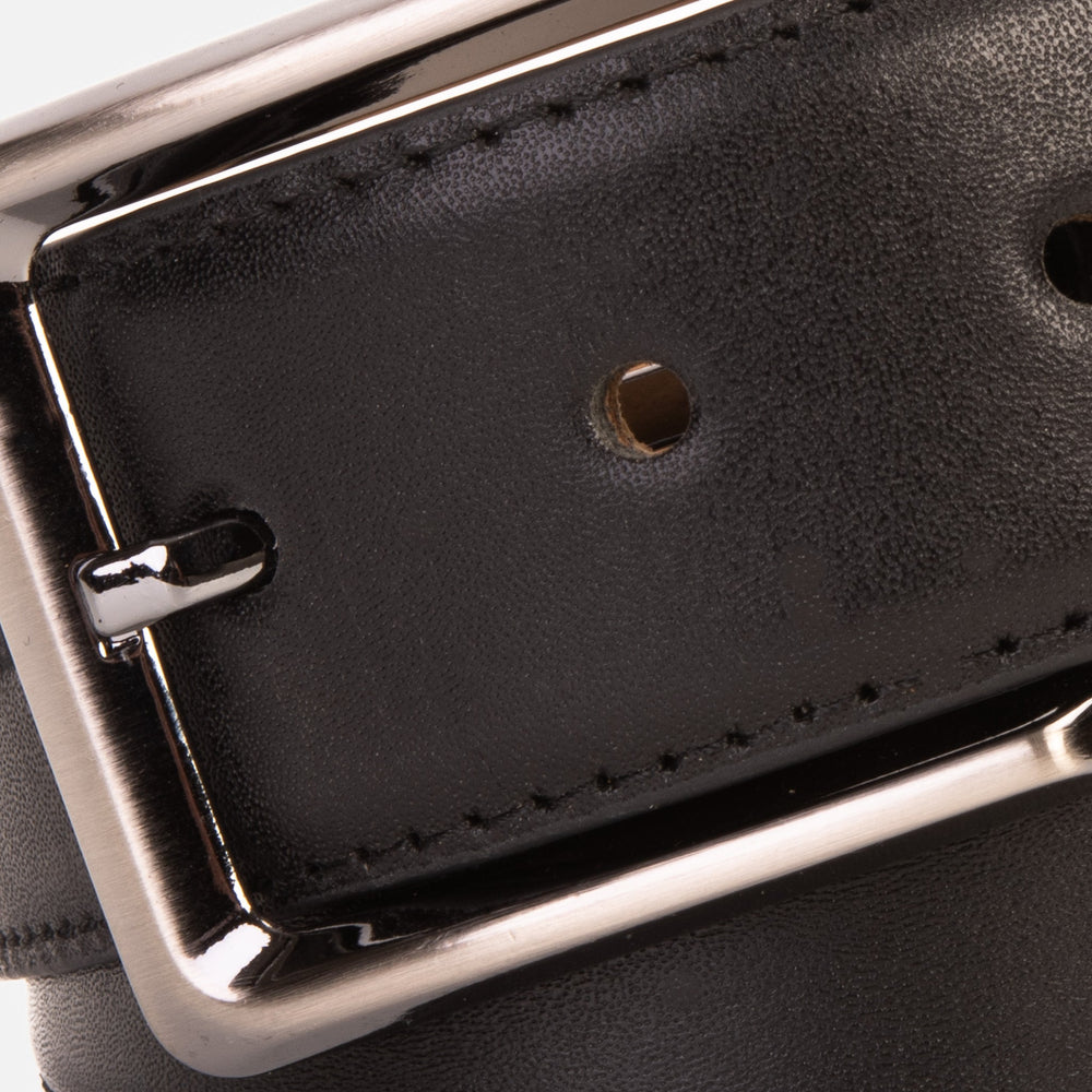 The Torino Black Calfskin Belt Exclusive Style