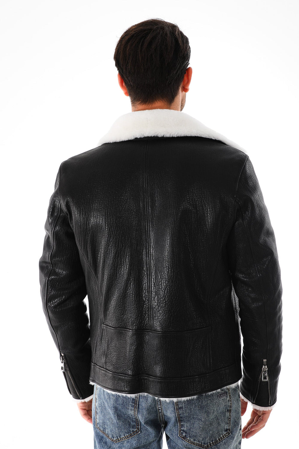 The Cortina Black Shearling Leather Jacket Fine Craftsmanship