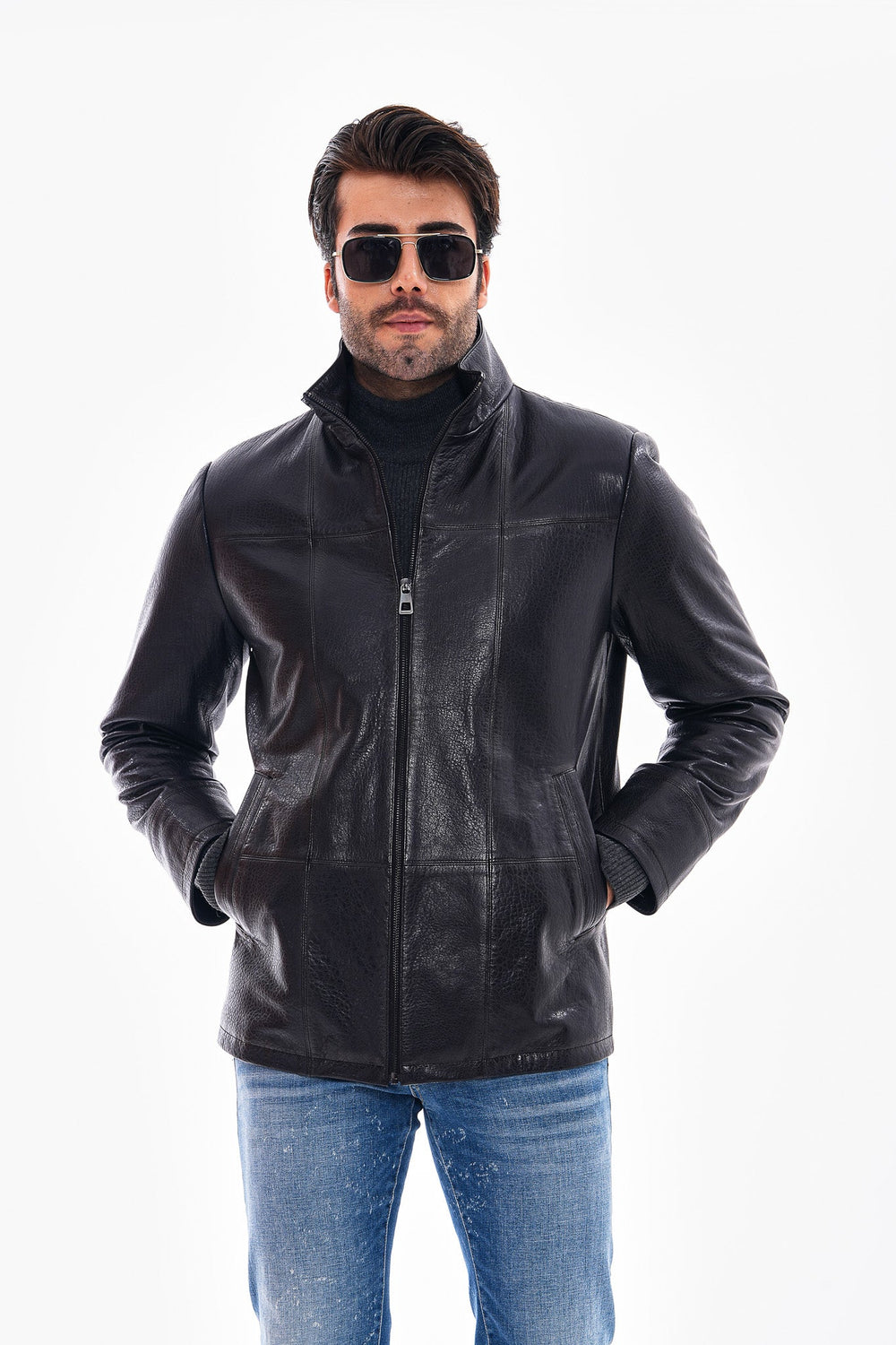 The Nero Black Leather Jacket For Sale