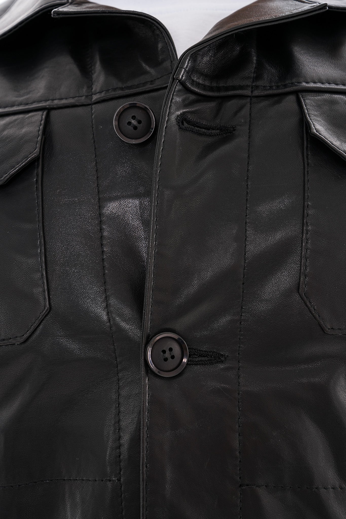 The Azzuro Black Leather Jacket Universal Fit