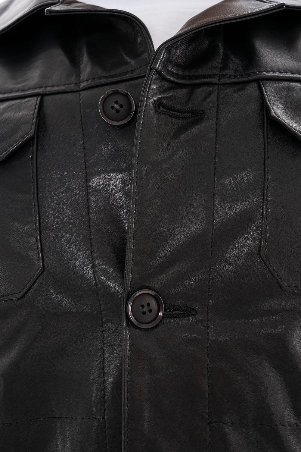 The Azzuro Black Leather Jacket Universal Fit