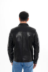 The Mantua Black Leather Jacket For Sale