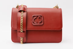 The Maneadero Dark Red Leather Handbag All New