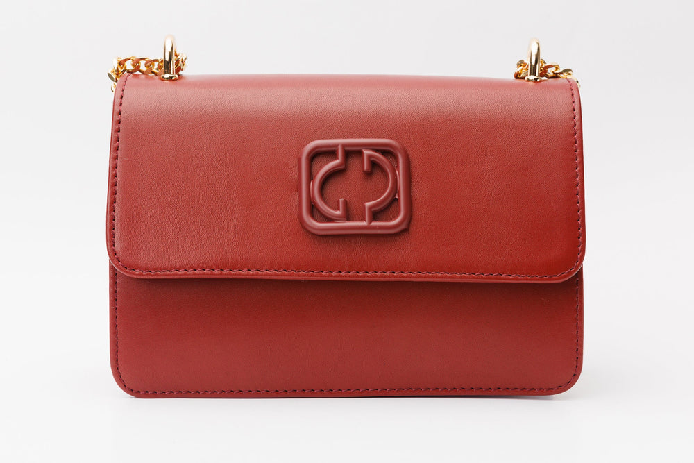 The Maneadero Dark Red Leather Handbag All New