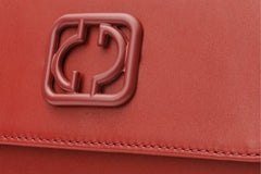 The Maneadero Dark Red Leather Handbag All New