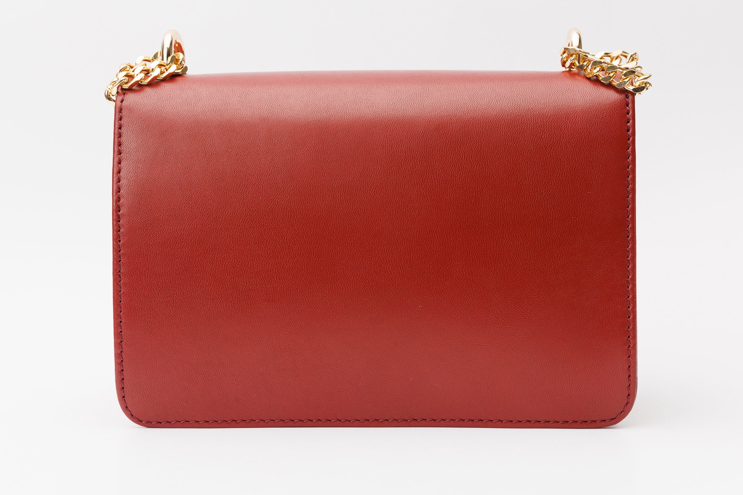 The Maneadero Dark Red Leather Handbag All New